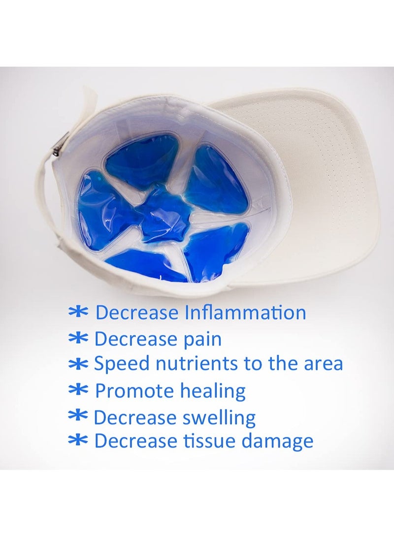 Generic Ice Pack for Hard Hat, Helmet Ice Packs Headache Cool Down Cold Pack Soothing Fever Migraine Gel Cooling Pack for Catcher Helmets, Riding Helmet, Keep Cool (Blue (2 Pack)) - Image 4