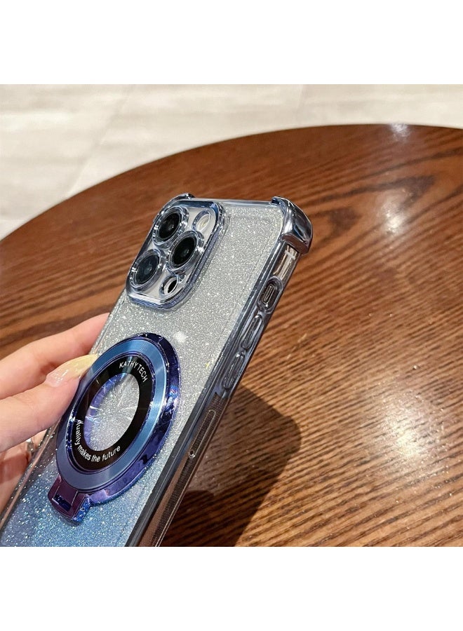 NIBEMINENT Creamy Streak Protective TPU Case Cover For iPhone 14 Pro Max, Blue - Image 2