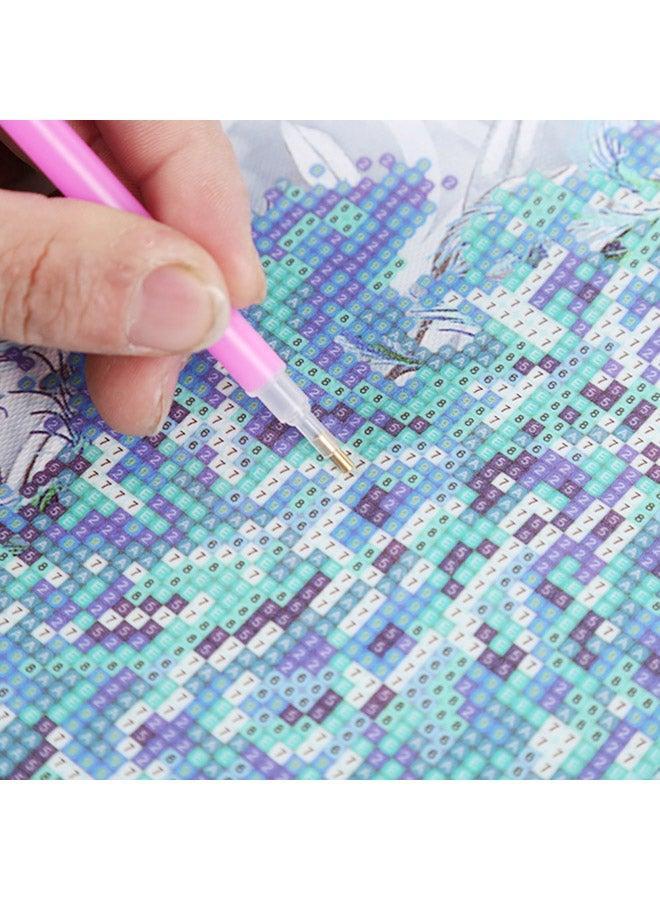 5D DIY Round Diamond Painting Multicolour 30X30X31centimeter - Image 5