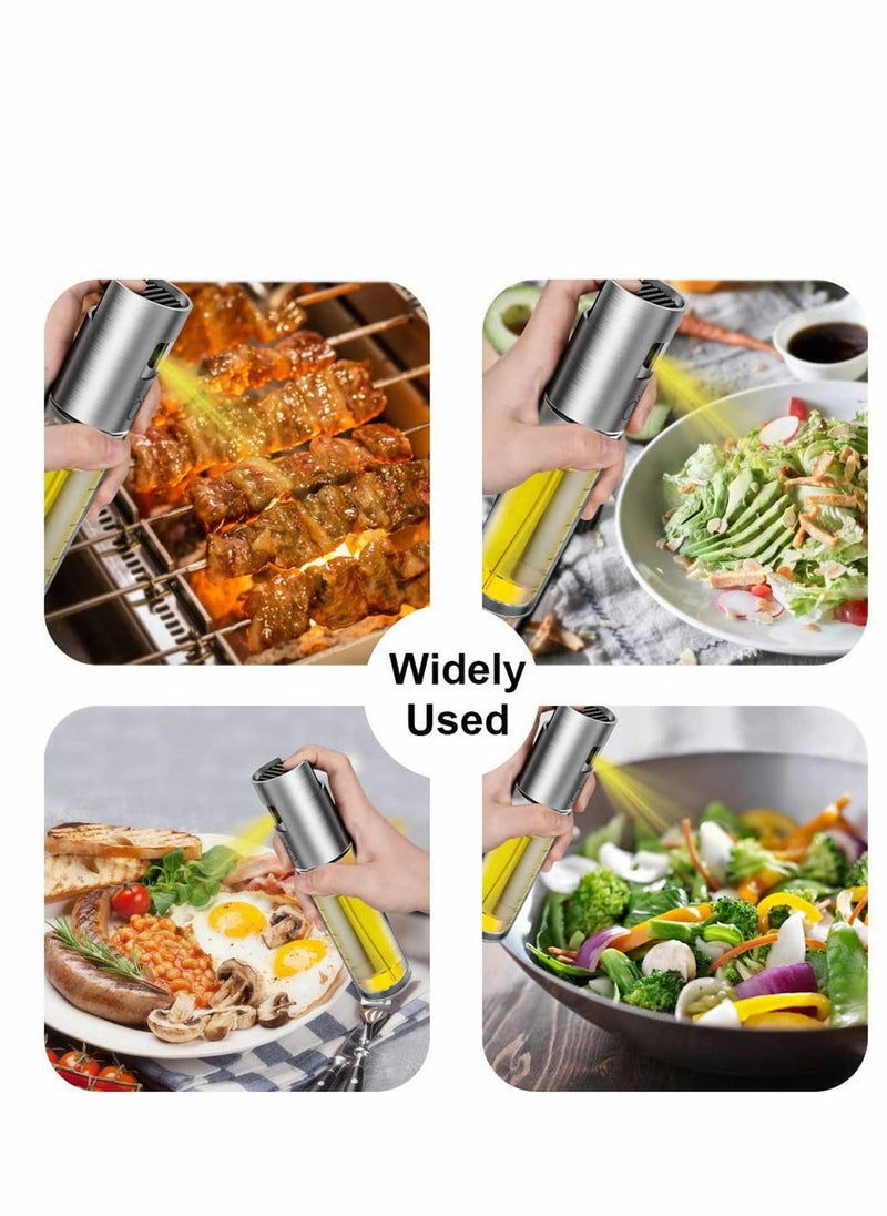 Generic - 100ml Olive Oil Spray Bottle - Food-Grade Clear Dispenser for Vinegar, BBQ, Frying, Grilling, Baking, and Roasting - Portable Stainless Steel Design - Image 1