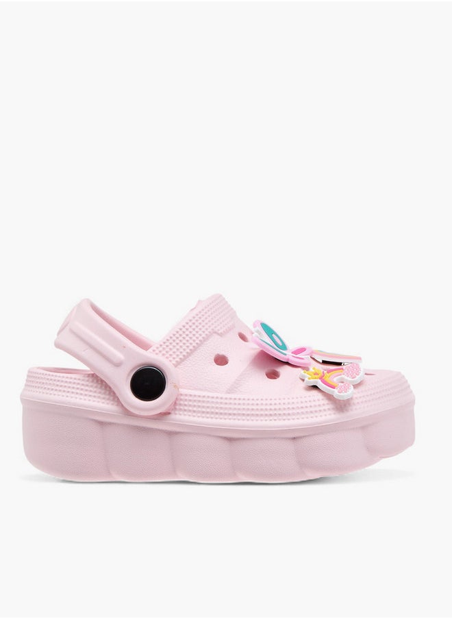 Aqua Girls Jibbitz Charm Clogs with Backstrap  - Image 3