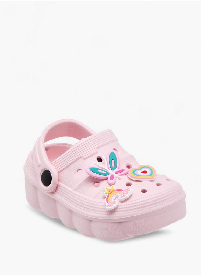 Aqua Girls Jibbitz Charm Clogs with Backstrap  - Image 2