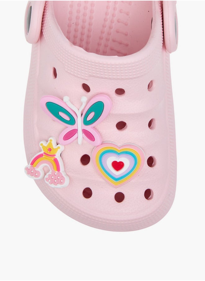 Aqua Girls Jibbitz Charm Clogs with Backstrap  - Image 4