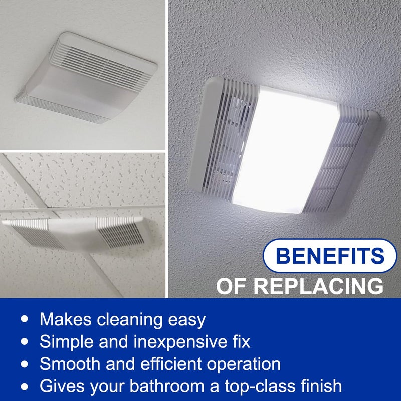 HASMX S53740000 Exhaust Fan Fan Light Lens for Broan,Nutone Fits Models 605P, 660, 660P, 660RP, 665, 665F, 665N, 665RF, 665RP, 665RSP, 668, 668N, 668P, 668RP, VH668P - Image 5