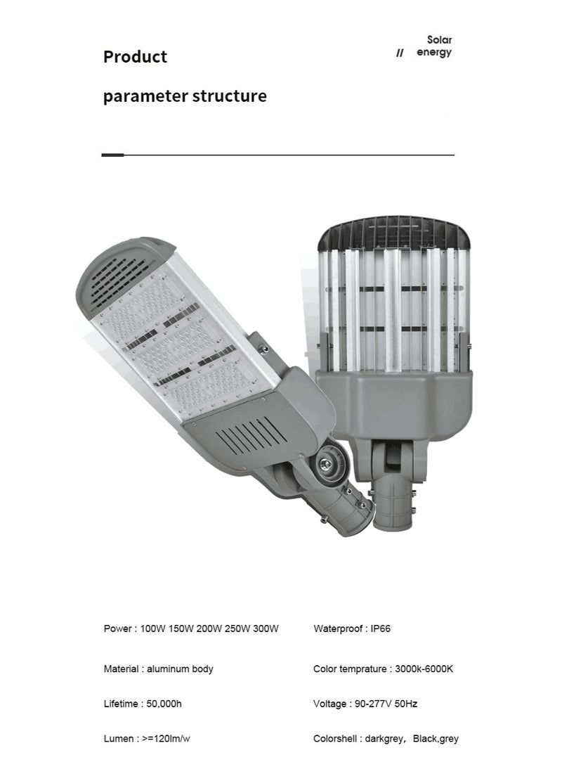 Energy Saving Outdoor Street Light Waterproof IP67 Aluminum  150w Led Street Lights - Image 3