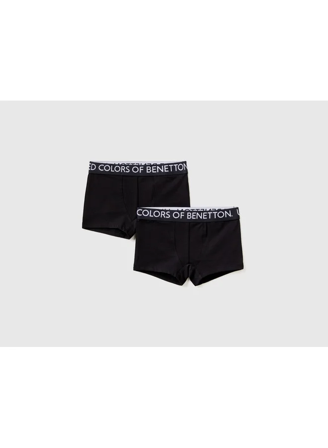 UNITED COLORS OF BENETTON Two Boxers In Stretch Cotton