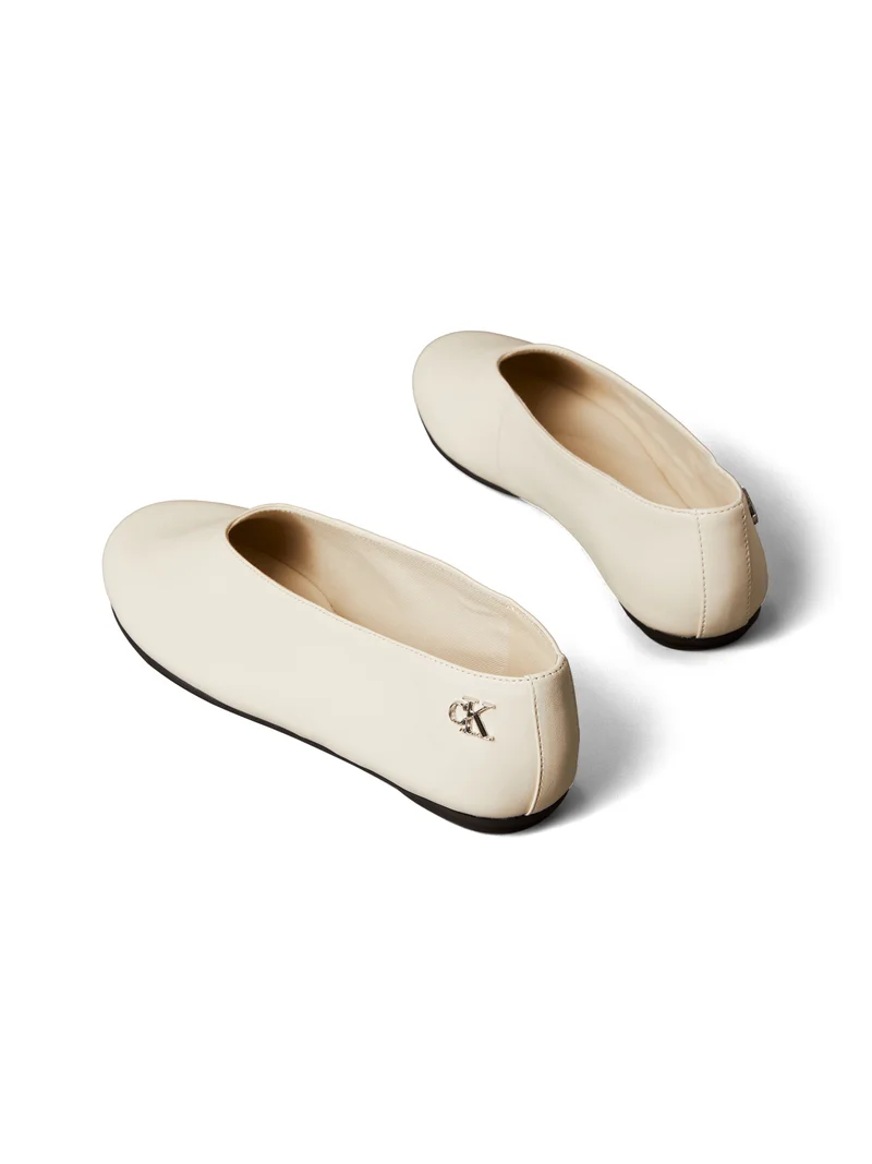 CALVIN KLEIN Leather High-Cut Ballerinas