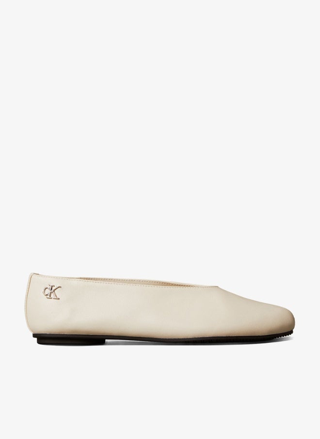 CALVIN KLEIN Leather High-Cut Ballerinas - Image 1