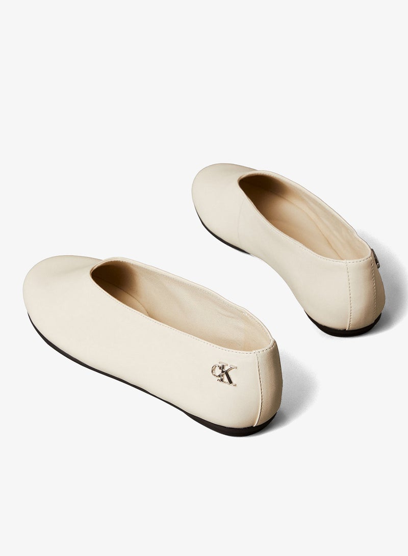 CALVIN KLEIN Leather High-Cut Ballerinas - Image 3