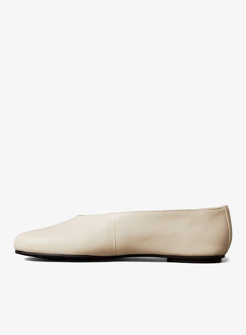 CALVIN KLEIN Leather High-Cut Ballerinas - Image 5