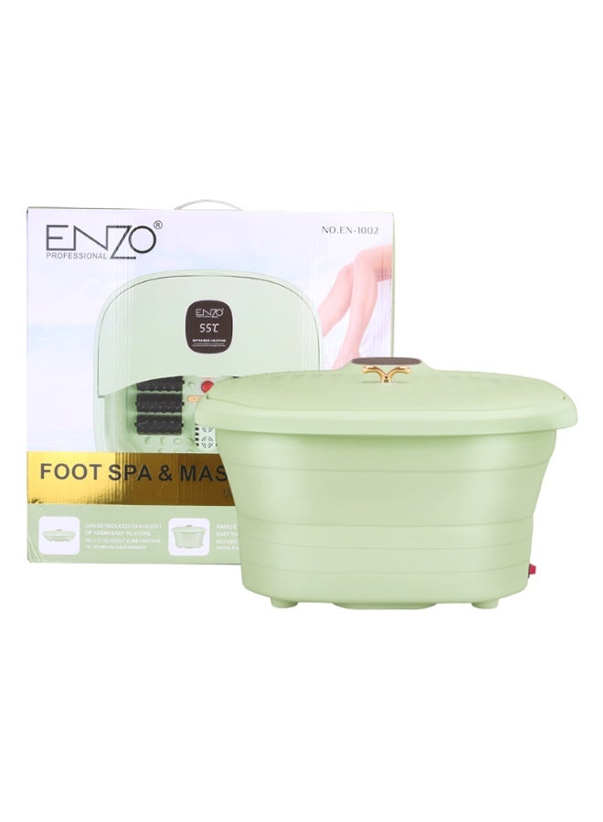 إنزو جهاز تدليك القدمين ENZO EN-1002 ‏7 في 1 – حوض عناية القدم الكهربائي القابل للطي مع حرارة وأشعة تحت الحمراء وفقاعات مع طقم تنظيف وباديكير - Image 2
