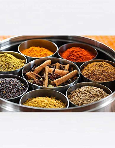 SHB SHB Stainless Steel Masala DaniSpice JarSpice ContainerSpice Box with Steel Through Airtight Transparent lid 7 Container 1 Small Spoon  - Image 5