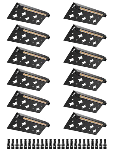 DOREIO 5W Retaining Wall Lights,7 inch LED Hardscape Lighting, Waterproof Low Voltage Landscape Lights,12V Step Lights Outdoor,3000K Soft White Patio Walls Stairs Lighting,12-Pack with Connectors - Image 1