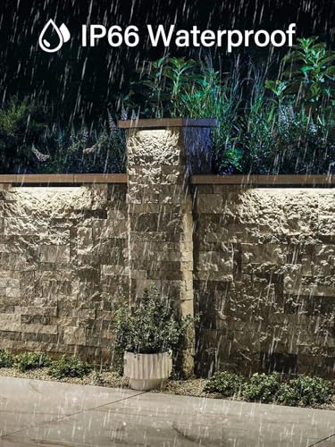 DOREIO 5W Retaining Wall Lights,7 inch LED Hardscape Lighting, Waterproof Low Voltage Landscape Lights,12V Step Lights Outdoor,3000K Soft White Patio Walls Stairs Lighting,12-Pack with Connectors - Image 3