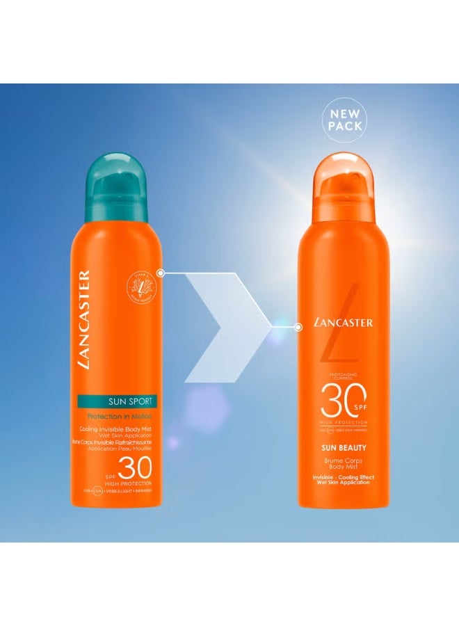 لانكستر Lancaster Sun Sport Cooling Invisible Mist Wet Skin Application for Body SPF30 200ml - Image 4