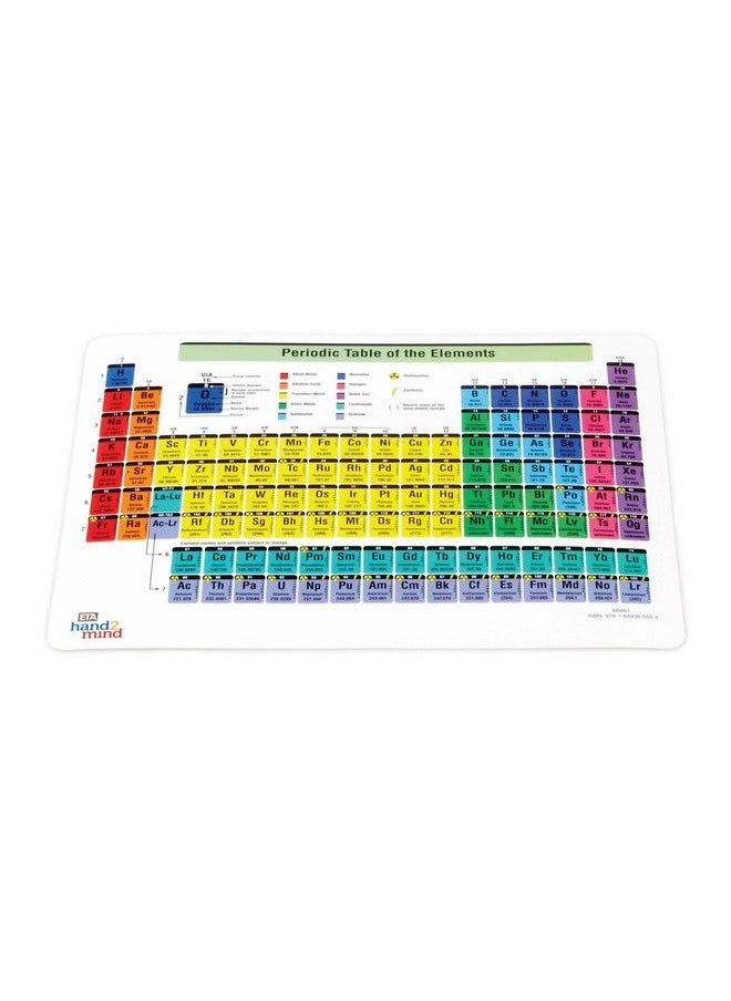 hand2mind - Connecting Color Tiles Periodic Table For Kids Ages 10 13 Learn About Elements And Chemistry At Home Tiles Have Atomic Number Symbol Weight And Electron Homeschool Supplies (163 Tiles) - Image 1