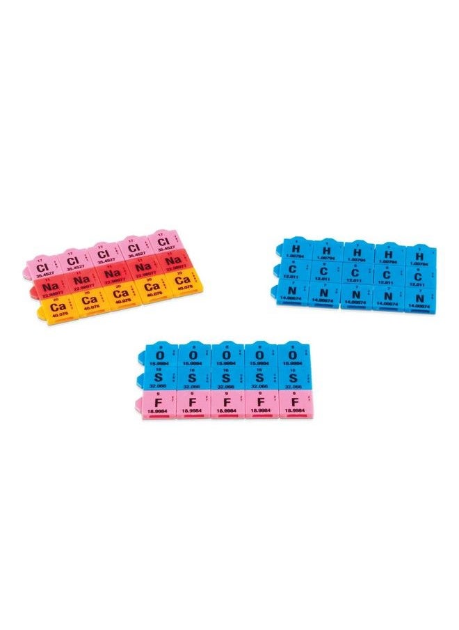 hand2mind - Connecting Color Tiles Periodic Table For Kids Ages 10 13 Learn About Elements And Chemistry At Home Tiles Have Atomic Number Symbol Weight And Electron Homeschool Supplies (163 Tiles) - Image 1