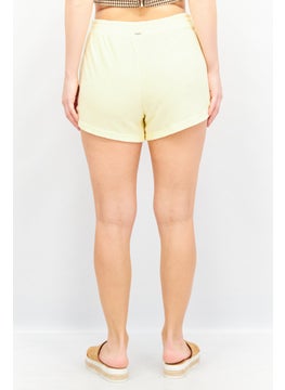 GILLY HICKS Women Terry Textured Pull-On Basic Short, Yellow  - Image 3
