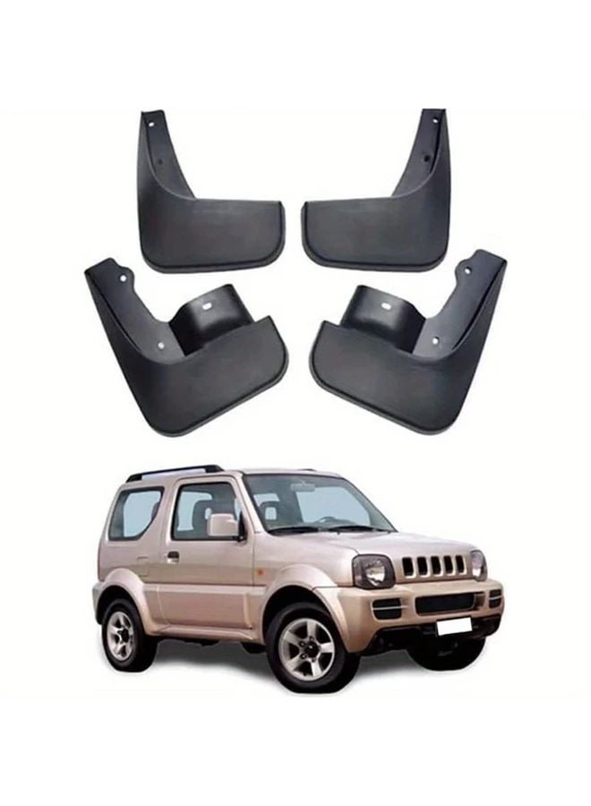 4pcs Black Car Mud Flaps Splash Guards for Suzuki Jimny 2005 2018 Front Rear - Image 1
