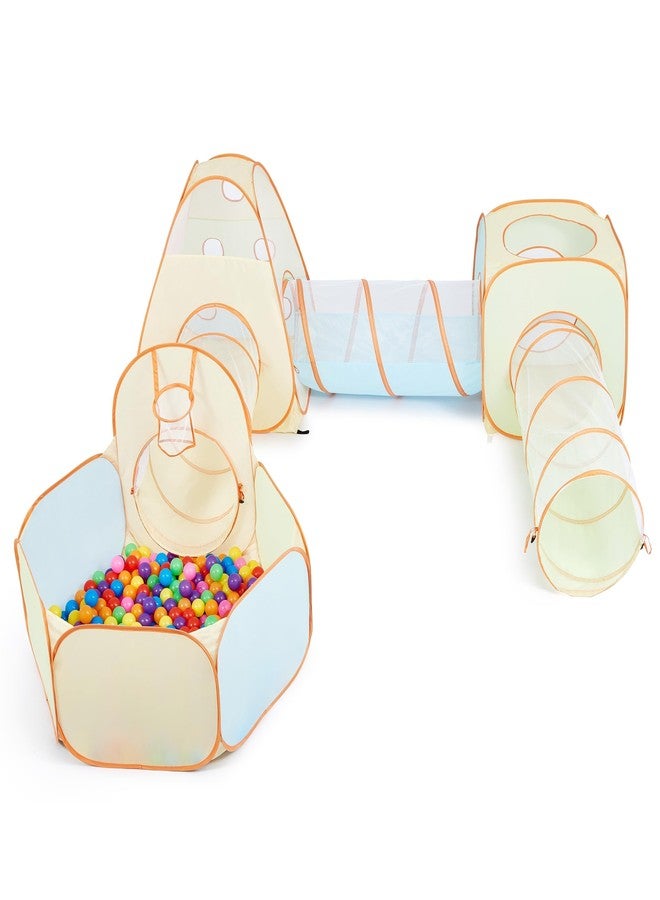 يوتيكس خيمة لعب منبثقة 3 في 1 من UTEX مع نفق وحوض كرات للأطفال، الأولاد والبنات والرضع والأطفال الصغار، بيت لعب داخلي/خارجي (6 في 1 مع حوض كرات وخيمة مربعة) - Image 4