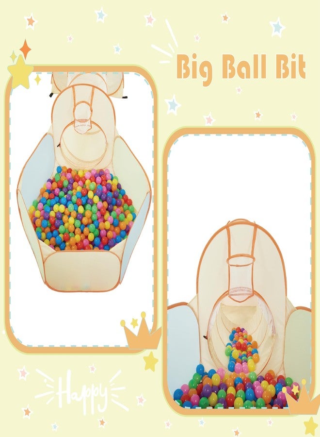 يوتيكس خيمة لعب منبثقة 3 في 1 من UTEX مع نفق وحوض كرات للأطفال، الأولاد والبنات والرضع والأطفال الصغار، بيت لعب داخلي/خارجي (6 في 1 مع حوض كرات وخيمة مربعة) - Image 5