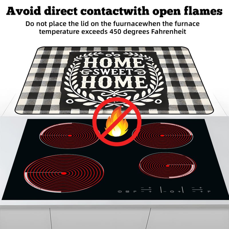 AOHMPT Multi-Design Stove Top Cover for Glass/Electric Stoves - 3-in-1 Heat-Resistant Protector Mat, Non-Slip Drying Rack 28"x20" (Home, 28" L x 20" W) - Image 3