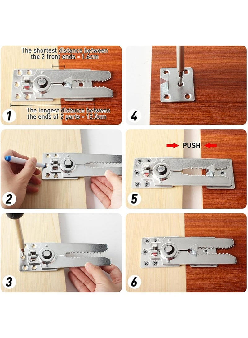 Apustim 2 Piece Set of Modular Sofa Connecting Screws，Heavy Duty Modular Sofa Connectors，Sofa Clips，for Fixing Modular Sofas，Multi Slot Furniture Connectors - Image 2