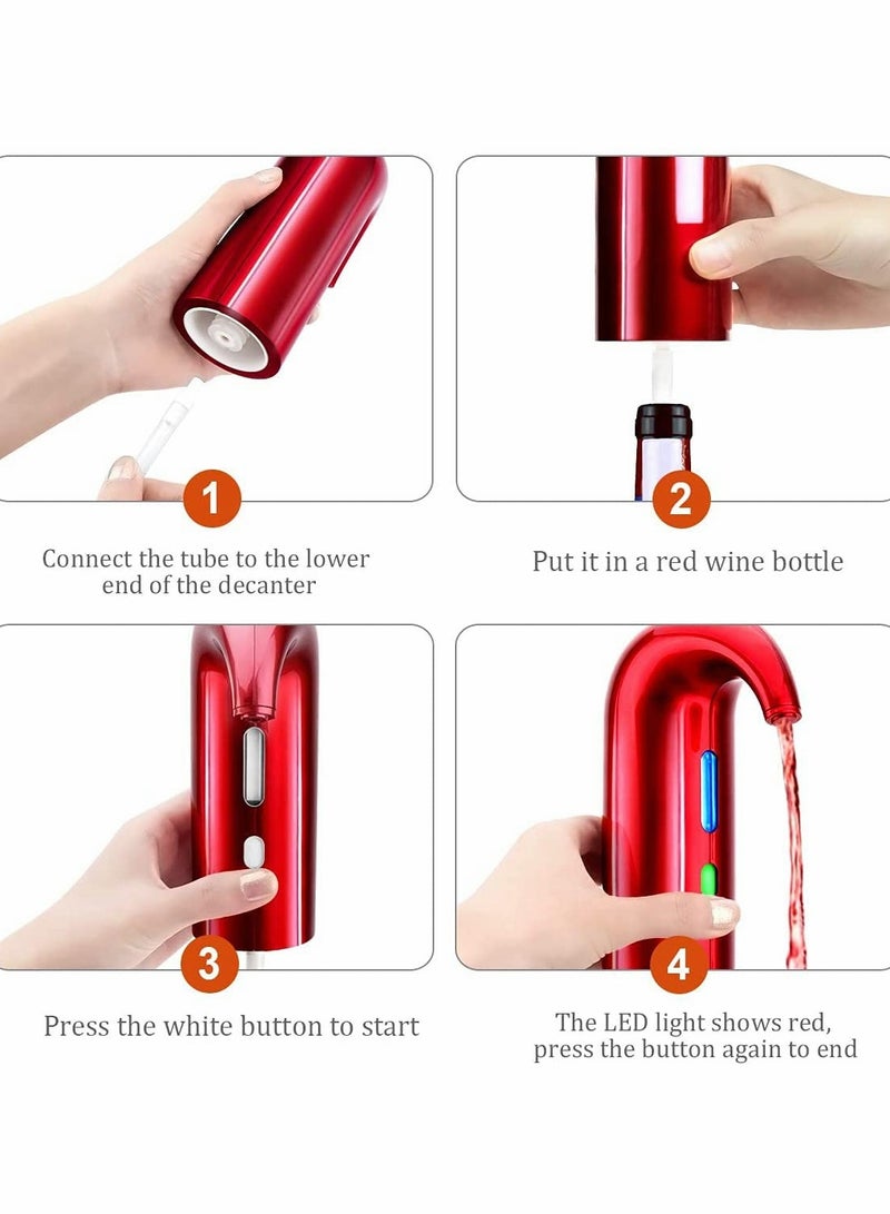 كاست ويف Electric Portable One-Touch USB Rechargeable for Drinks Automatic Beverages Oxidizer Dispenser - Image 2