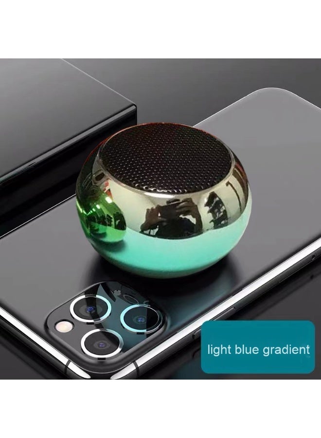 NIBEMINENT Metal Bluetooth Speaker Outdoor Portable Mini Speaker Home Wireless Desktop Subwoofer Small Steel Cannon Speaker  - Image 1