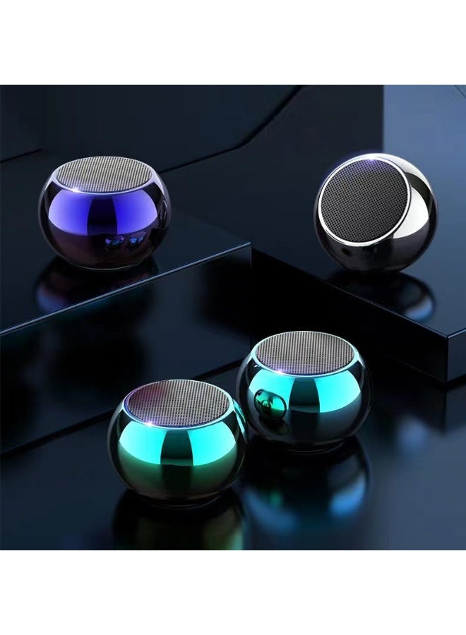 NIBEMINENT Metal Bluetooth Speaker Outdoor Portable Mini Speaker Home Wireless Desktop Subwoofer Small Steel Cannon Speaker  - Image 2