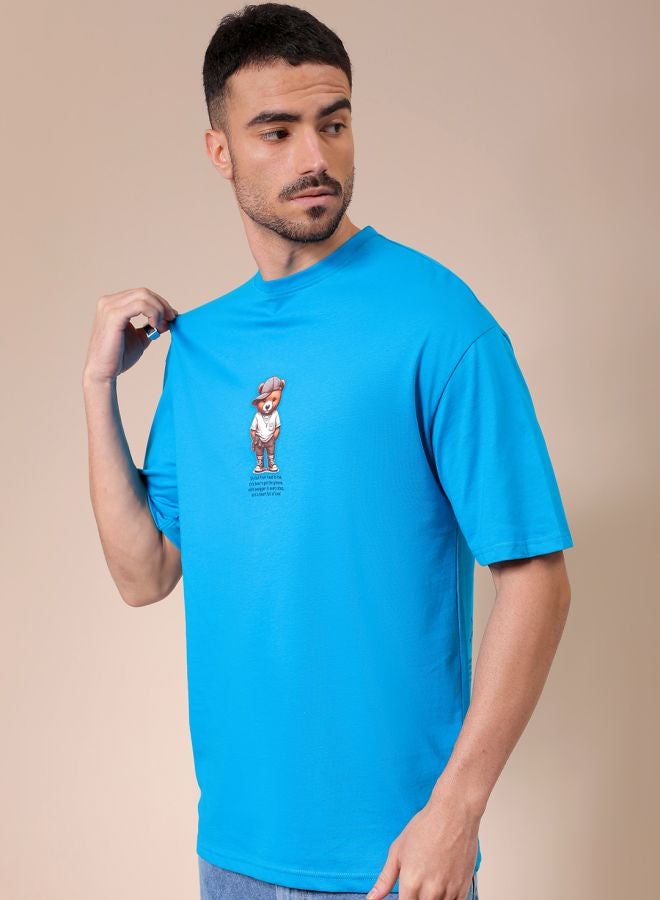 The Indian Garage Co Men Boxy Oversized Graphic Back Printed Round Neck Tshirt  - Image 2