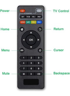 erorex Original Replacement Remote Control Controller For Android Tv Box Mxq Mxq Pro Mxq 4K M8S M8N T95 T95M T95N T95X X96 X96Mini H96 H96 Pro Black  - Image 3