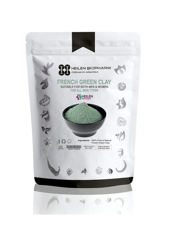 Heilen Biopharm French Green Clay For Radiant Skin 200 G Pack Of 1  - Image 1