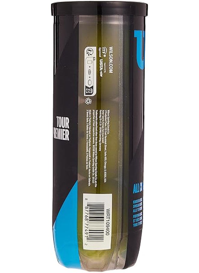 Wilson WILSON TOUR PREMIER ALL COURT TENNIS 4-BALL CAN  - Image 2