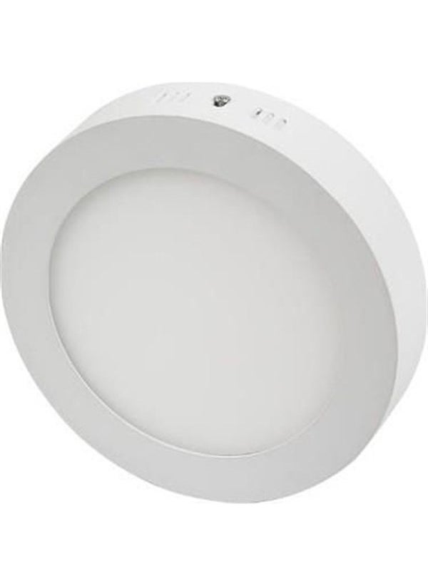CATA CT-5273 30 Watt Round Surface Mounted LED Panel Daylight Metal White Case 