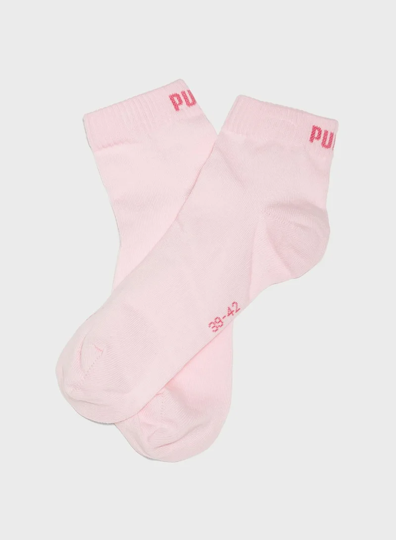 PUMA 3 Pack Quarter Socks