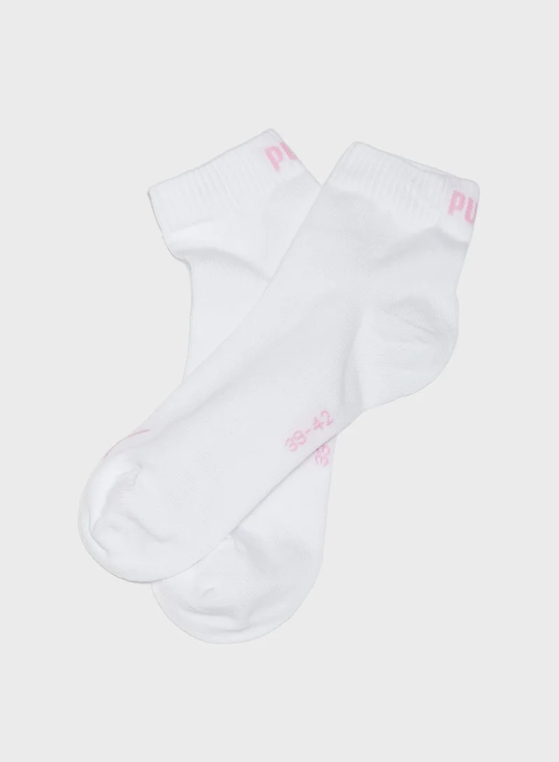PUMA 3 Pack Quarter Socks