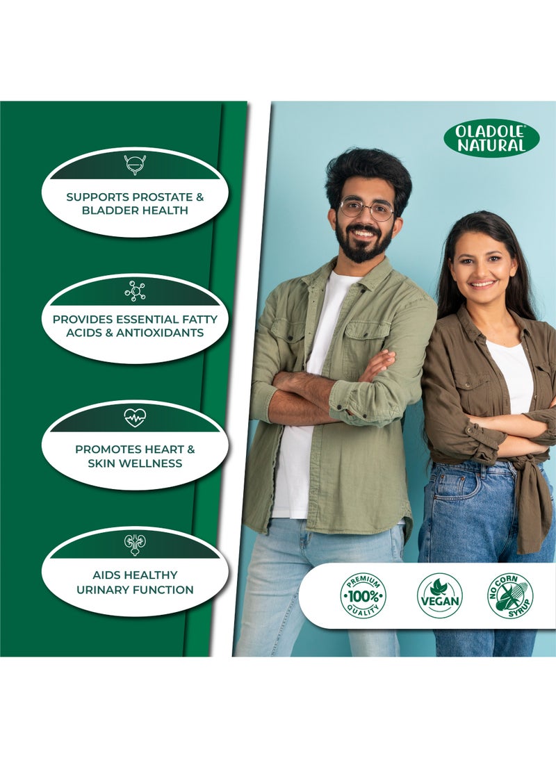 Oladole Natural Pumpkin Seed 2000mg – 100 Softgels - Image 2