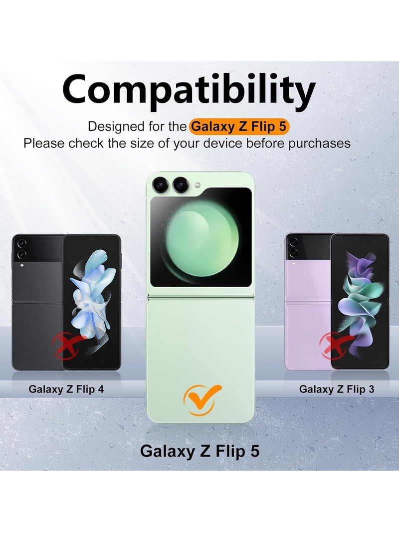 ELTRAZONE Transparent Magnetic Case for Samsung Galaxy Z Flip 5 – Slim, Shockproof Design with MagSafe Compatibility & Wireless Charging Support - Image 2