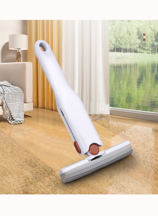 NIBEMINENT Mini Mop Portable Self-Squeeze Small Mop Self Wringing Mop Strong Absorbent Sponge Mop Hand Mop Easily Dry Cleaning Mop for Floor Bathroom Kitchen Glass Car - Image 3