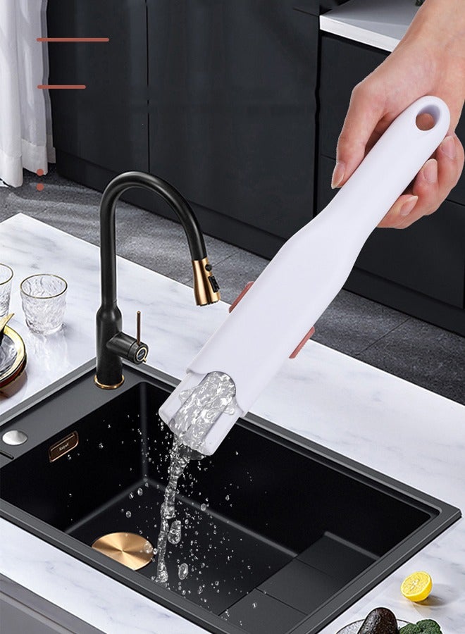 NIBEMINENT Mini Mop Portable Self-Squeeze Small Mop Self Wringing Mop Strong Absorbent Sponge Mop Hand Mop Easily Dry Cleaning Mop for Floor Bathroom Kitchen Glass Car - Image 5