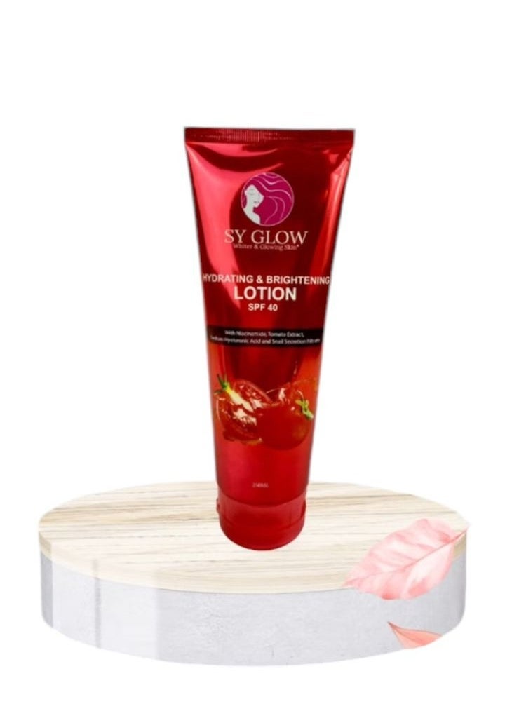 Hydrating and brightening lotion