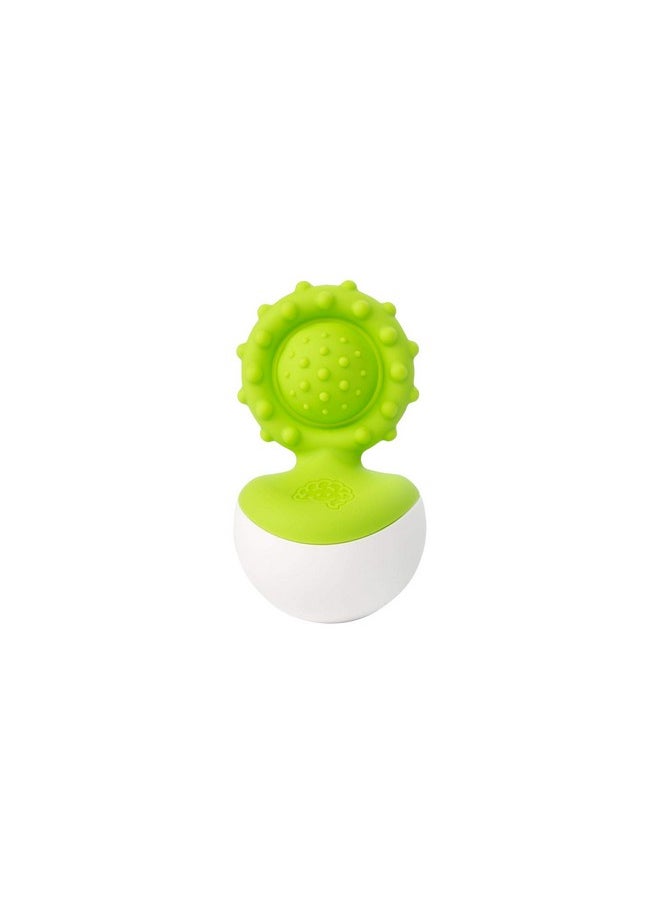 Fat Brain Toys - Dimpl Wobbl Green Teether (1) - Image 1