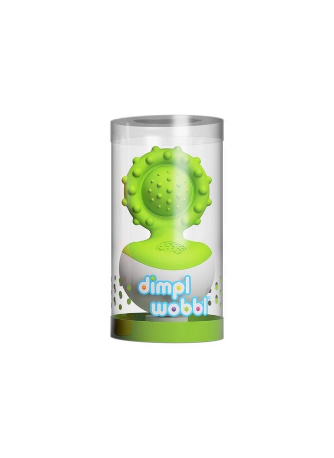 Fat Brain Toys - Dimpl Wobbl Green Teether (1) - Image 1
