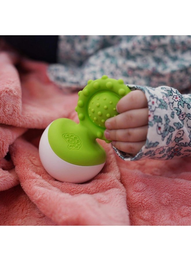 Fat Brain Toys - Dimpl Wobbl Green Teether (1) - Image 1