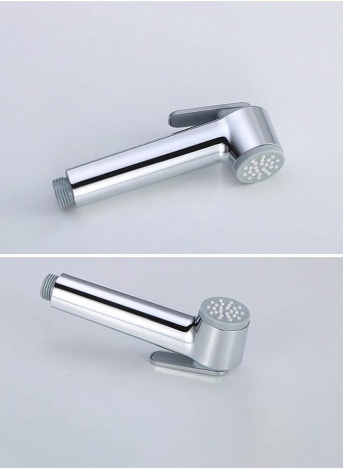 MODI Chrome Stainless Steel Shattaf Hand Spray Set Handheld Toilet Bidet Sprayer with Flexible Hose & Wall Mount Jet Spray - Image 4