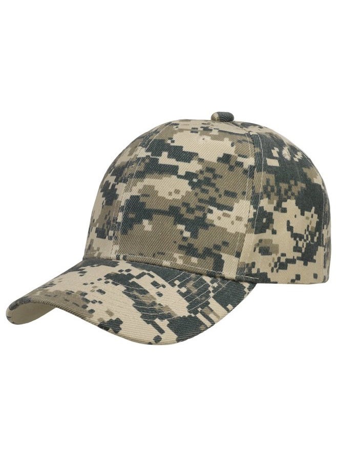 Falari Baseball Cap Adjustable Size for Running Workouts and Outdoor Activities All Seasons (1pc Digital Camo)  - Image 1