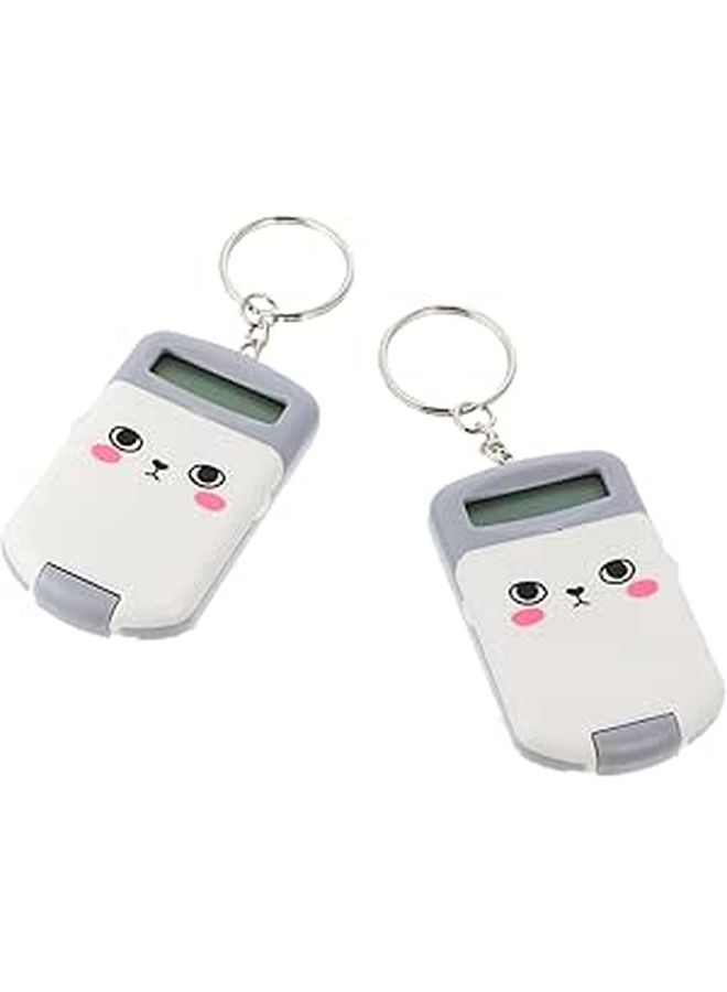 2 Pack Scientific Basic Calculators For Students Portable Mini Electronic Numbers Tools For School Office Durable Plastic Design - Image 1