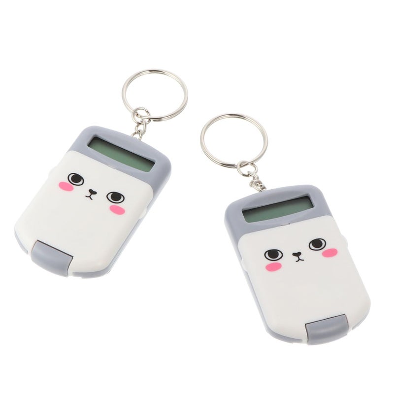 2 Pack Scientific Basic Calculators For Students Portable Mini Electronic Numbers Tools For School Office Durable Plastic Design - Image 2