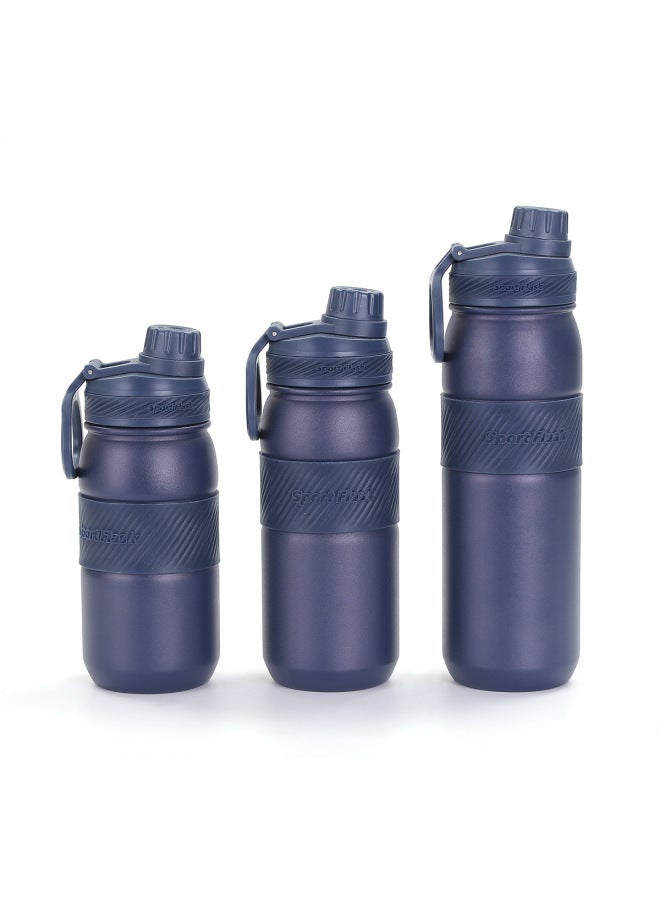Large-capacity Gradient Space Pot 304 Stainless Steel Double-layer Vacuum Thermos Cup Portable Direct-drinking Sports Kettle